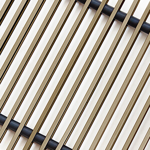 Решетка рулонная Techno PPA  250-2400, цвет - бронза