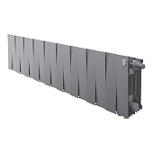 Радиатор биметаллический Royal Thermo PianoForte 200, 18 секций, Silver Satin, нижнее правое