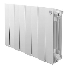 Радиатор биметаллический Royal Thermo PianoForte 300, 8 секций, Bianco Traffico