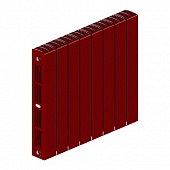 Радиатор биметаллический RIFAR SUPReMO 500, 8 секций,  бордо, боковое подключение 3/4"