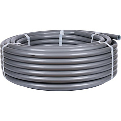 Труба для водяного теплого пола STOUT PEX-a 25х3,5 (бухта 50 метров)  , серая.