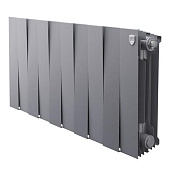 Радиатор биметаллический Royal Thermo PianoForte 300, 10 секций, Silver Satin