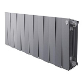 Радиатор биметаллический Royal Thermo PianoForte 300, 14 секций, Silver Satin