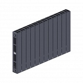 Радиатор биметаллический RIFAR SUPReMO 500, 12 секций, титан, боковое подключение 3/4"