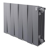 Радиатор биметаллический Royal Thermo PianoForte 300, 8 секций, Silver Satin