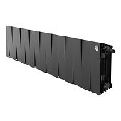 Радиатор биметаллический Royal Thermo PianoForte 200, 16 секций, Noir Sable, нижнее правое